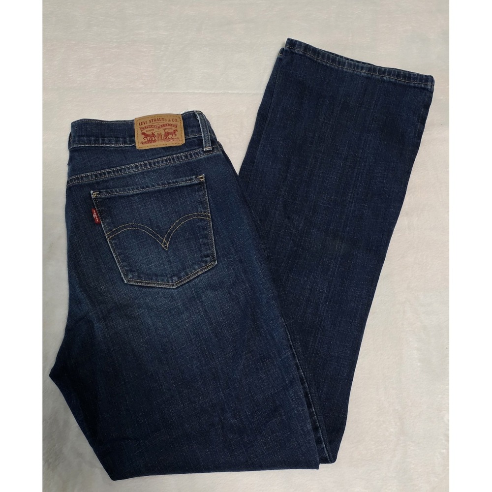 Levi's 515 Womens Size 8 bootcut mid rise Dark wash denim jeans western 90s